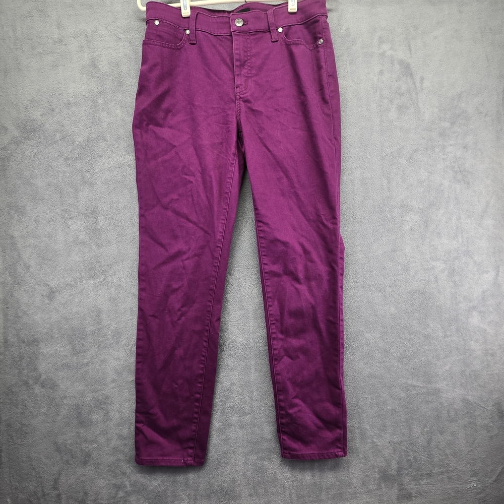 Talbots Women's Vibrant Purple Slim Ankle Jean